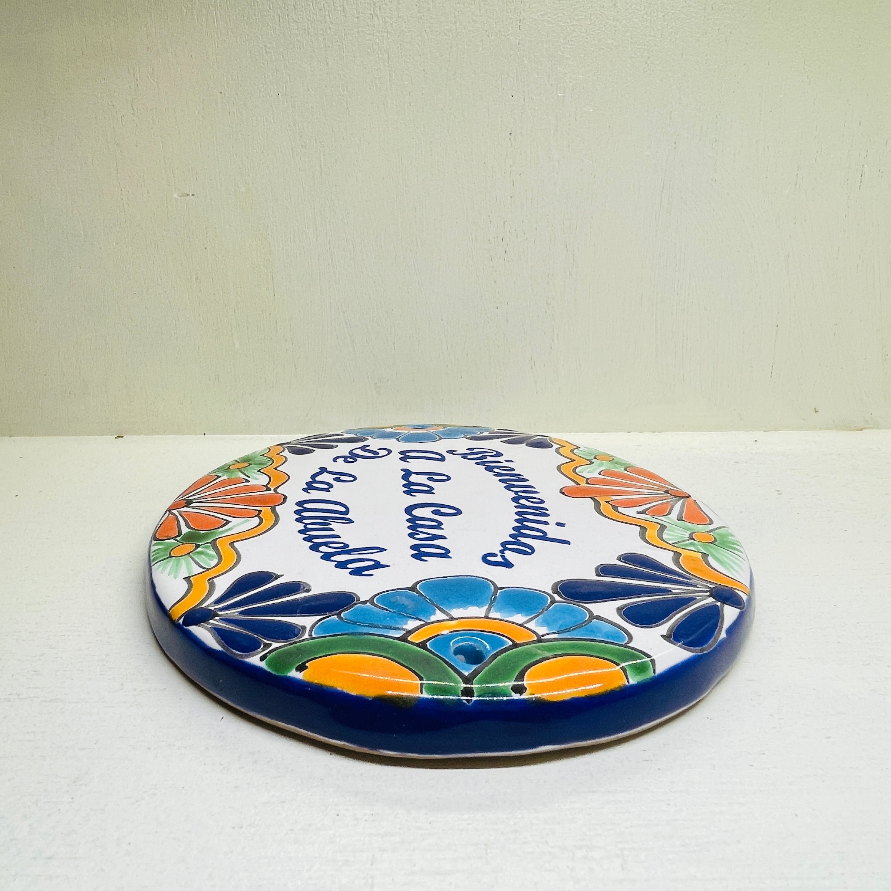 メキシコシティ 陶器の表札 看板 タラベラ 陶器製 Mexico City Ceramic