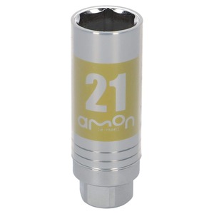 【特価処分】エーモン(amon) アルミホイール用薄口ソケット(キズ防止カバー付) 21mm 差込角サイズ12.7mm 8839