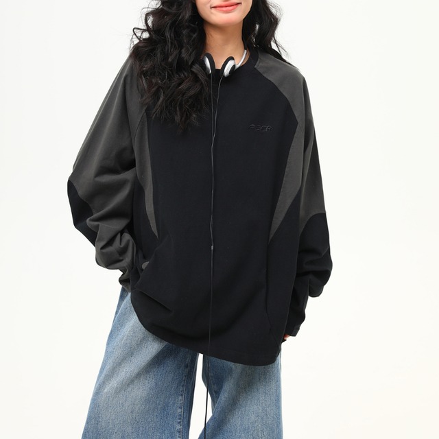 one-point raglan long tee　ワンポイントラグランロングティー　J1490