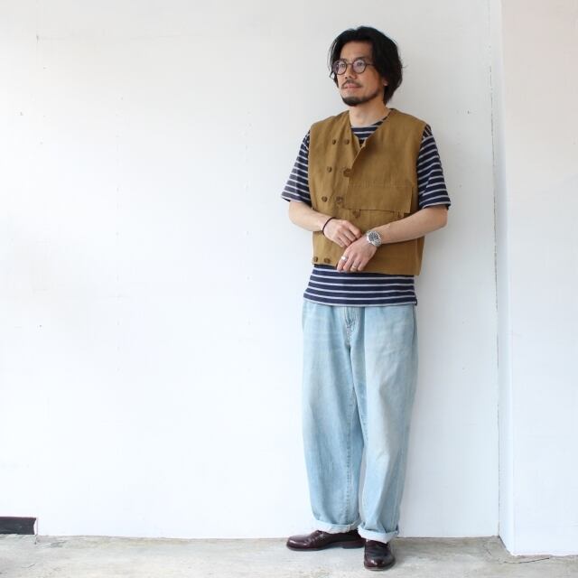 HAVERSACK リネンクロップドユーティリティベスト Linen Cropped Vest