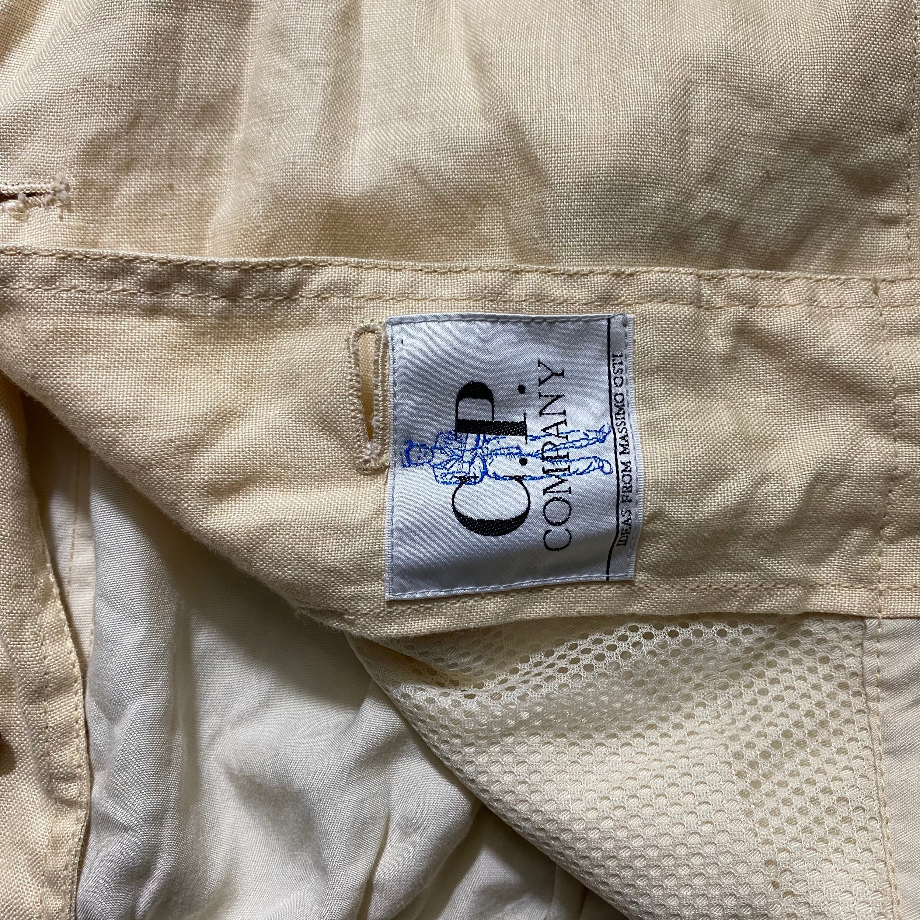 vintage C.P.COMPANY linen switching rayon jacket | NOIR ONLINE