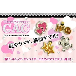 ゴルフ キャップ 帽子 サンバイザー につける アクセサリー 「ＣＡＣ」