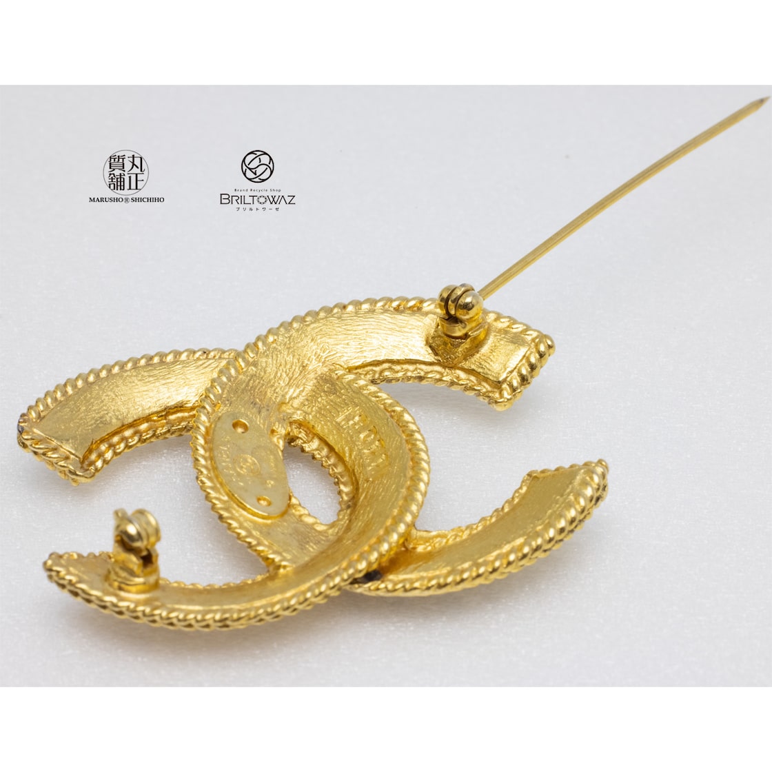 SALE)シャネル ブローチ ココマーク ゴールド金具 1108 メッキ CCロゴ  