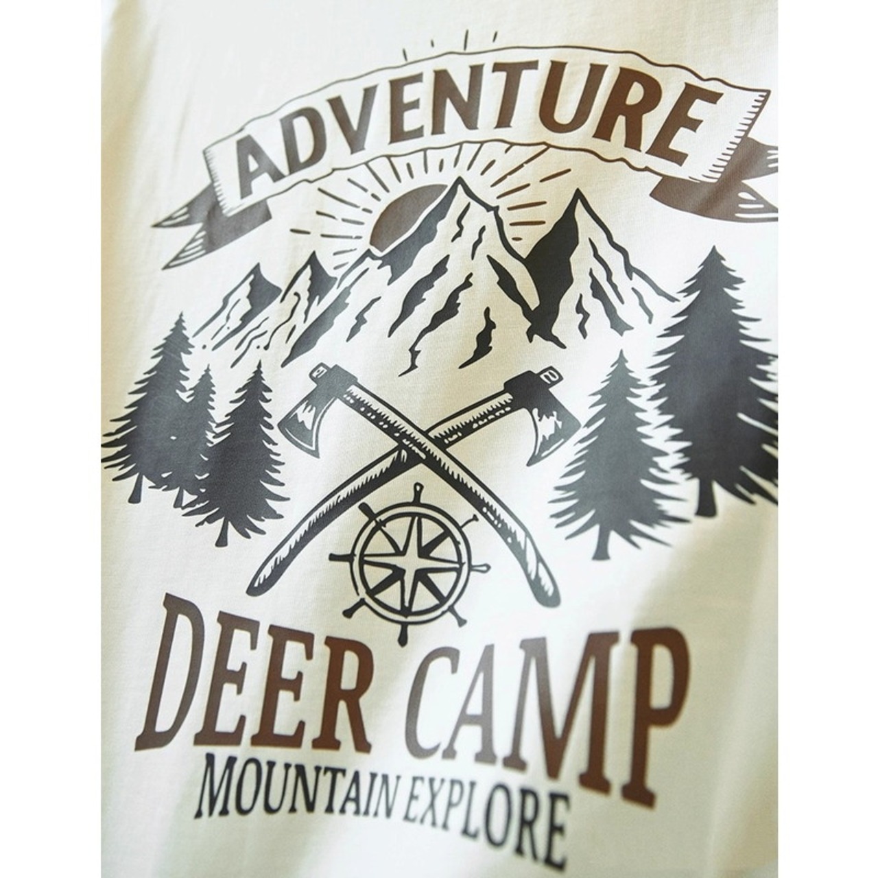 Back Print Long Sleeve Regular Fit T-Shirt ◇H0948