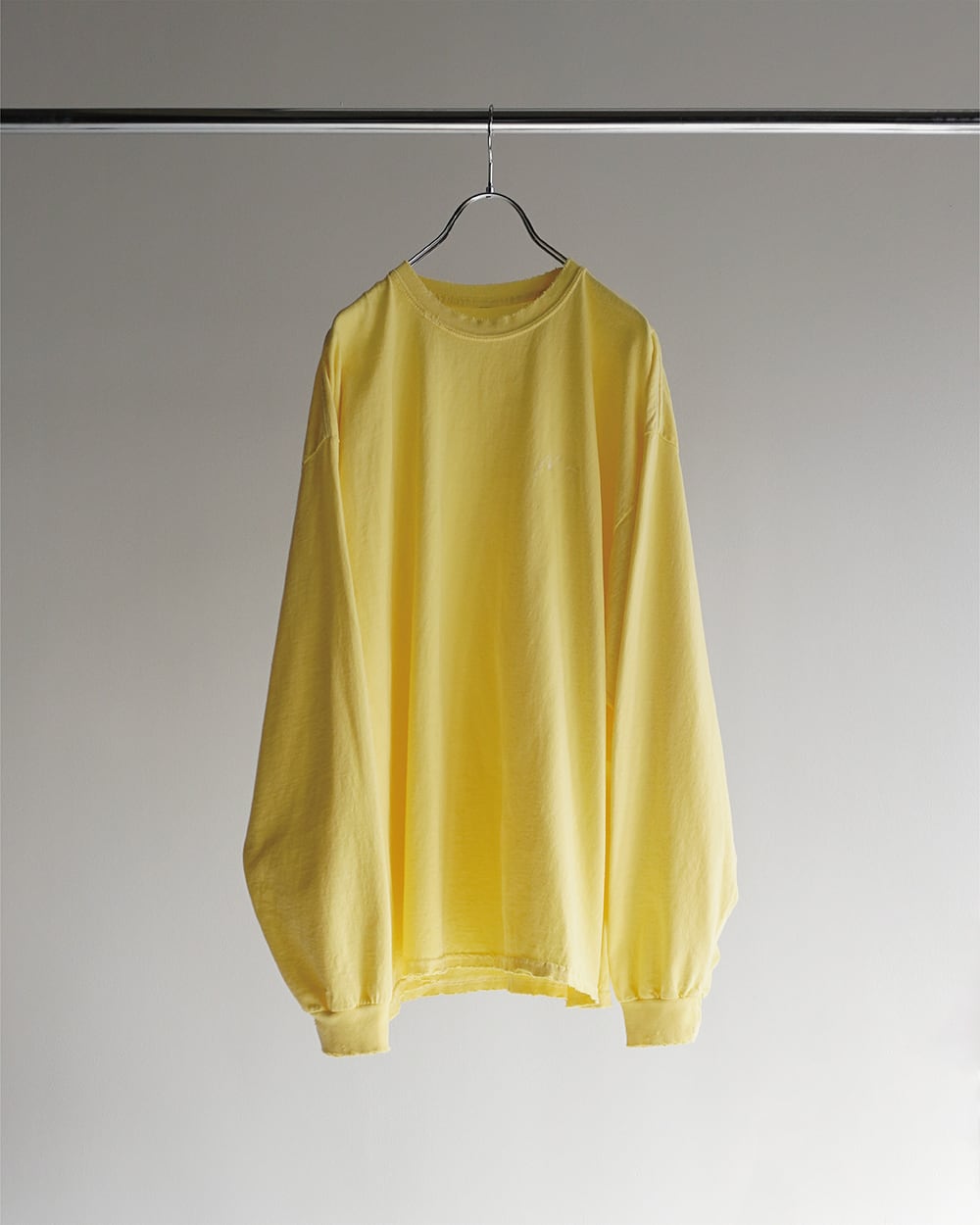 ANCELLM EMBROIDERY DYED LS T-SHIRT-