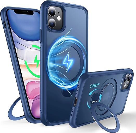 淡藤色・多機能360度回転スタンド】TORRAS iPhone 15 Pro 用 ケース