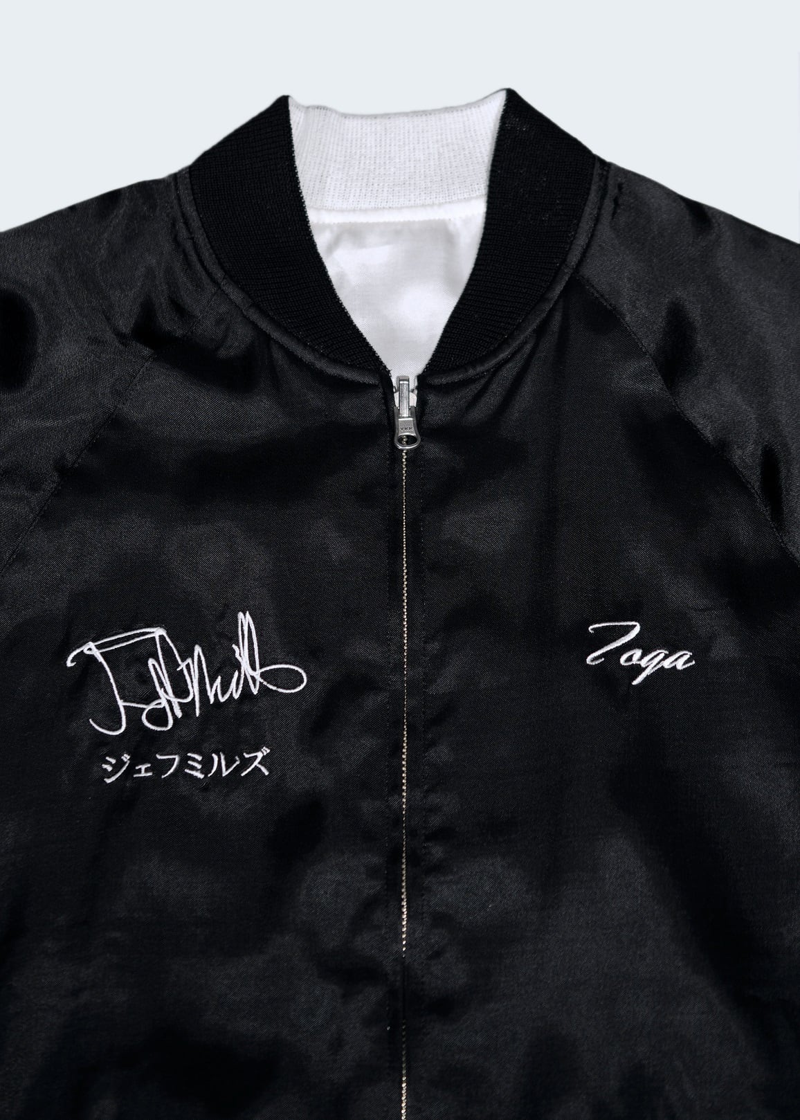 JEFF MILLS x TOGA コラボ・サテン刺繍ジャケット リバーシブル | U/M