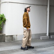 CCU(シーシーユー) レザー、YASHIKI(ヤシキ）ニットコーディネート