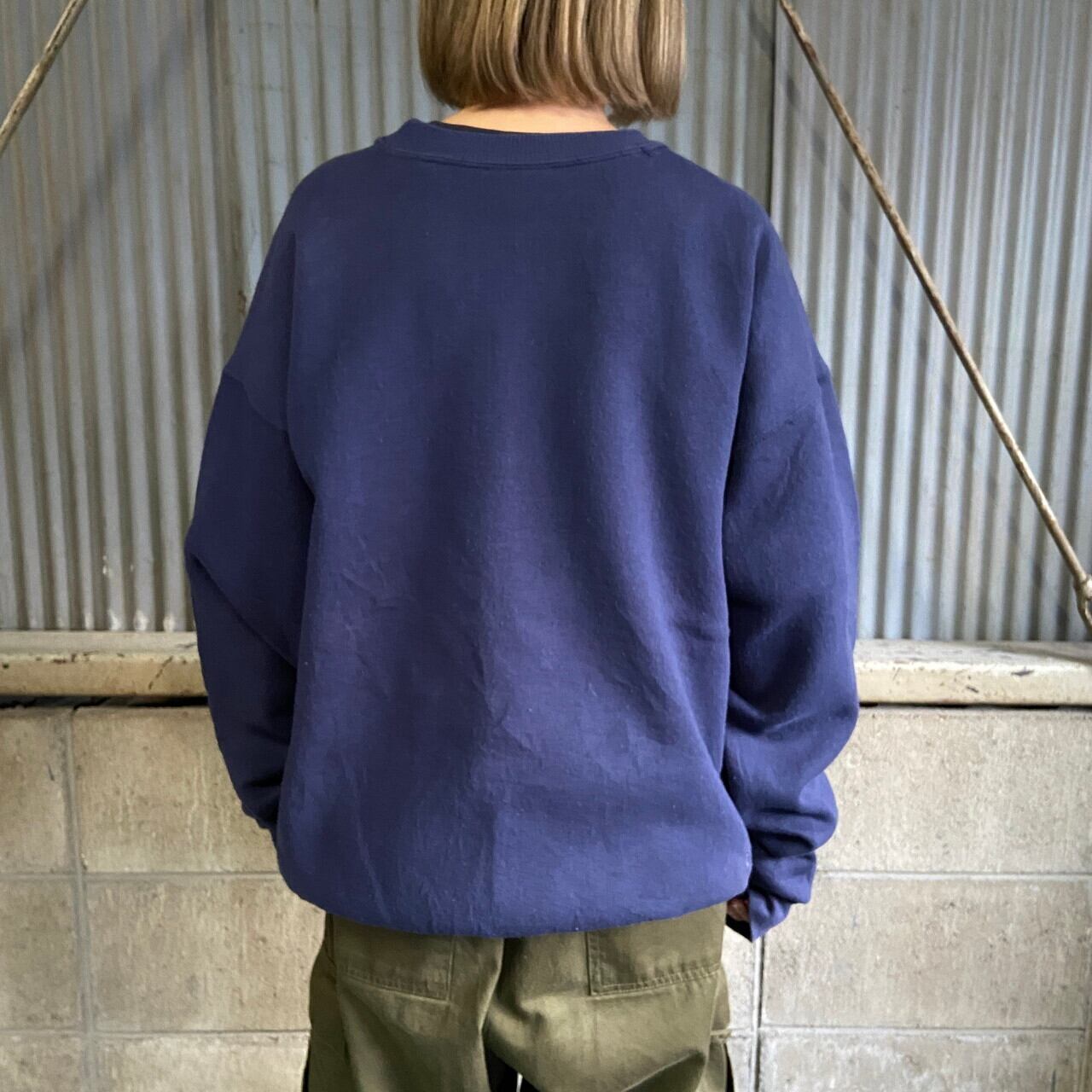 90年代 MERCERSBURG カレッジロゴプリント スウェットシャツ メンズL