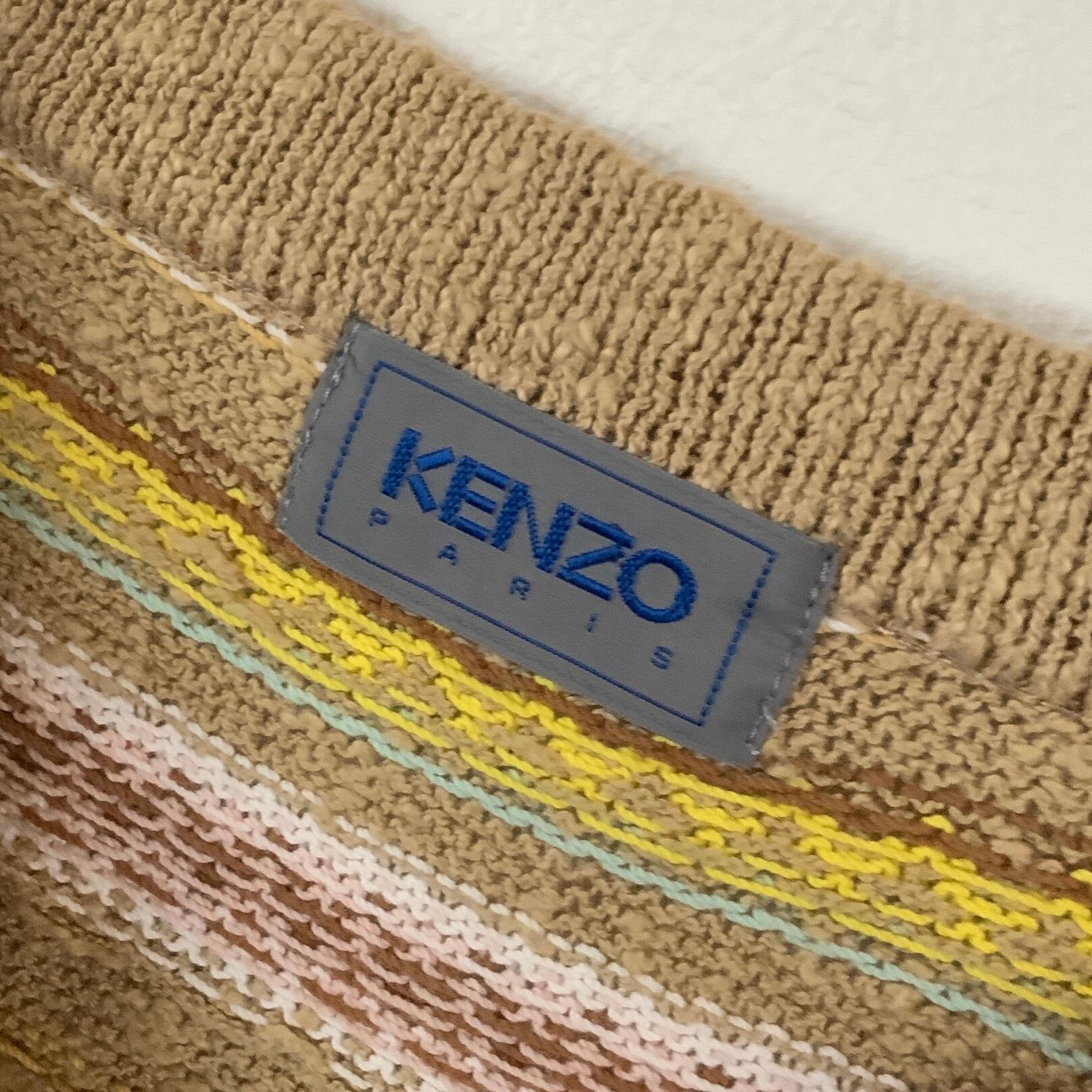 90's KENZO エスニックパターン 総柄 ニット | 古着屋 MOU