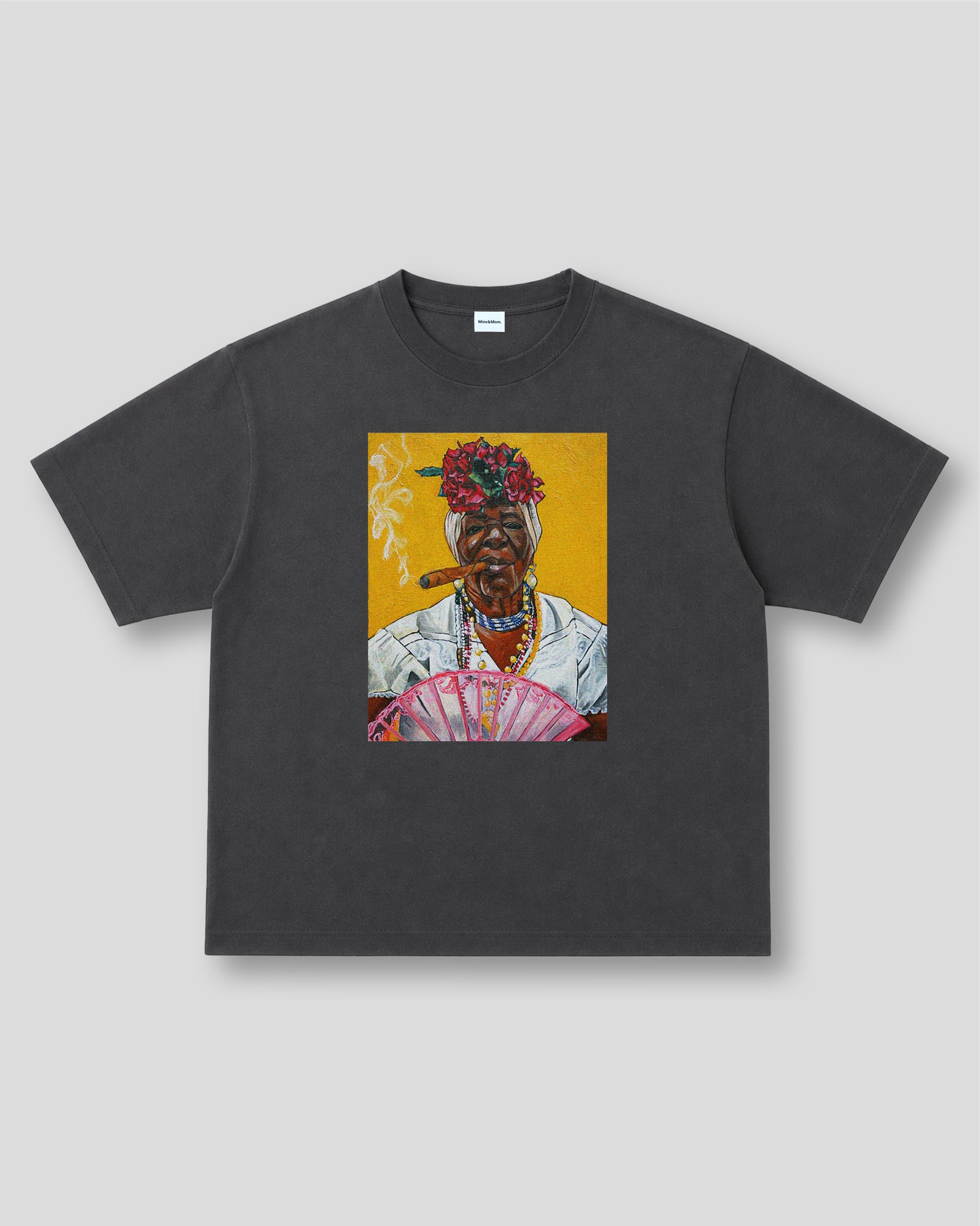 LP MM "CUBAN WOMAN" S/S TEE FADE BLACK