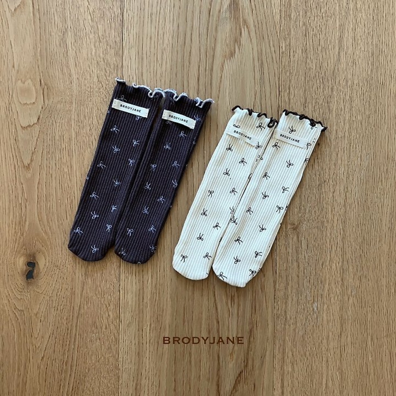 韓国子供服 / 26Autumn / 〖取寄〗Brodyjane / ストレッチリボンソックス / ベビー服 / 赤ちゃん服 / 靴下 *FREE*