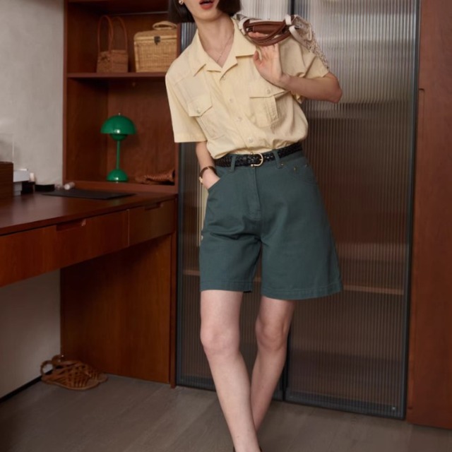 ウォッシュドコットンワークシャツ