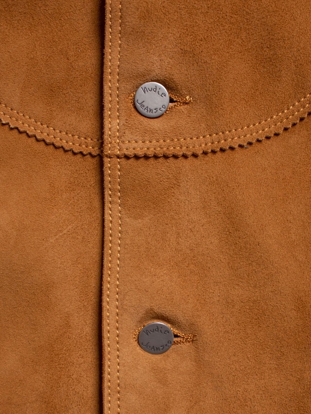 Nudie jeans 2023fall collection Muddy Nubuck Jacket Camel レザージャケット