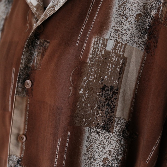 square art good coloring pattern XXX over silhouette s/s shirt