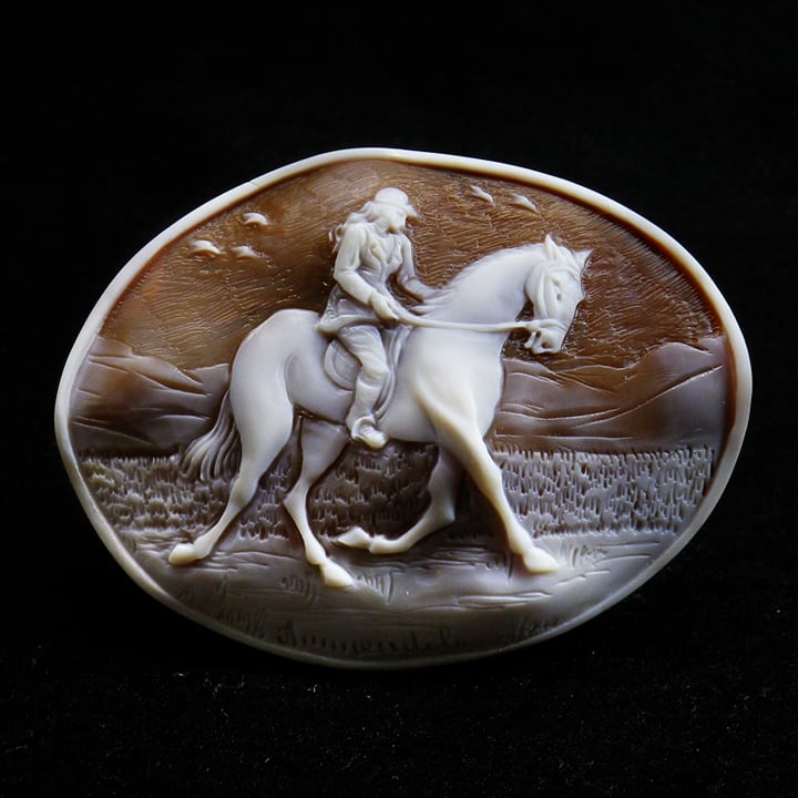 アメンドーラ 大判カメオ 額装済み 【公式通販】