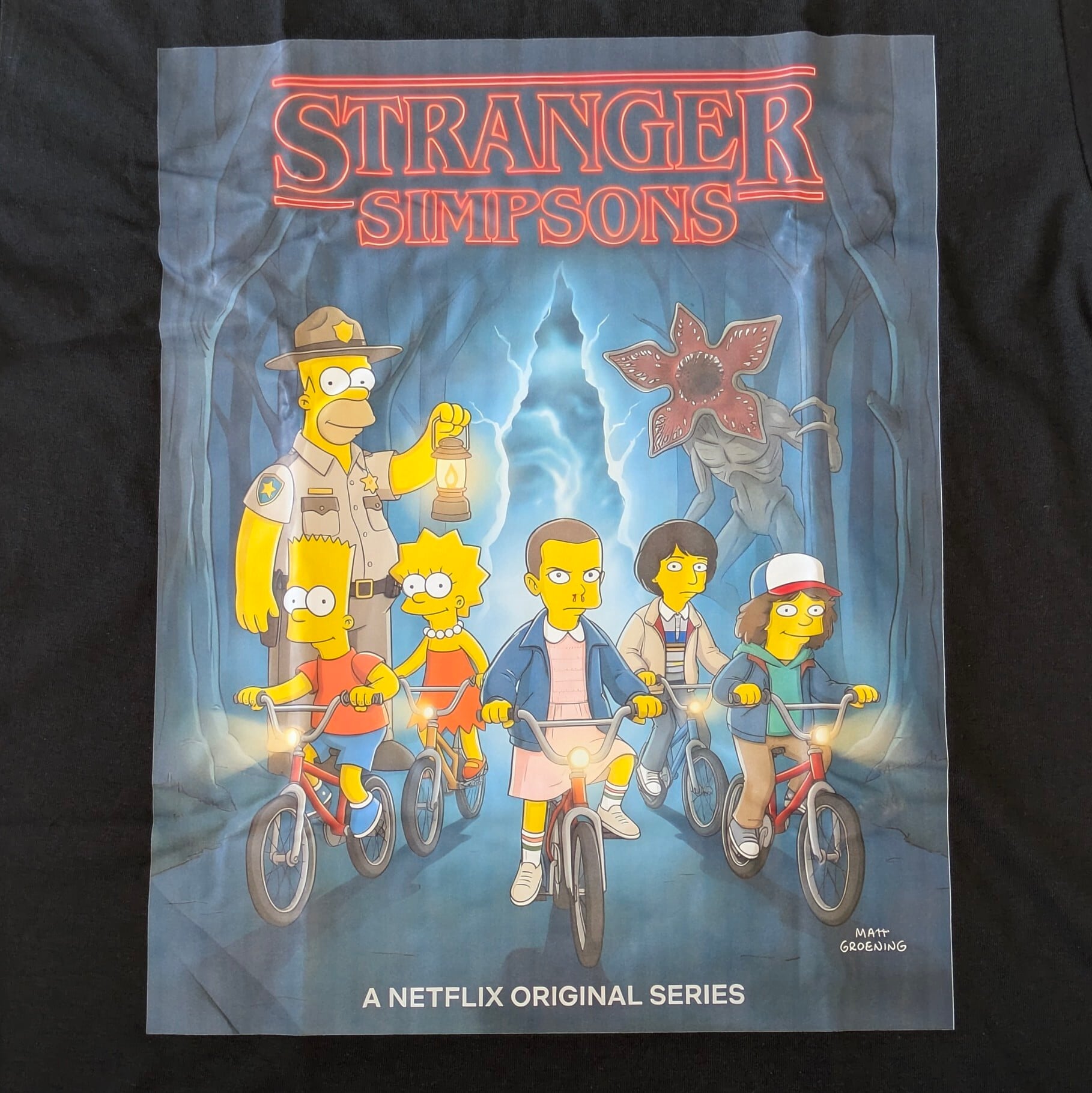 【 Stranger Simpsons（ストレンジャー シンプソンズ）】 Tシャツ / シンプソンズ / ストレンジャーシングス 〚アメリカン雑貨 アメトイ〛