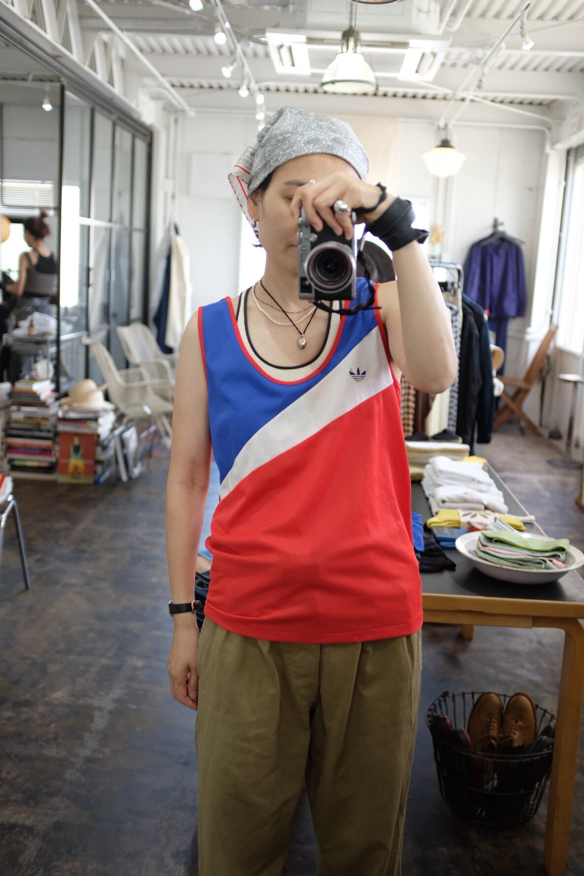vintage]1980s vintage adidas tank top made in france | YES-姫路の 