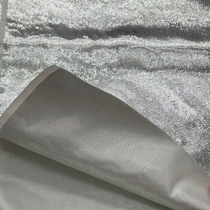 TC366◆3m◆SM◆ポリエステル100%シルバーラメ生地◆