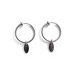 Metal hoop earrings