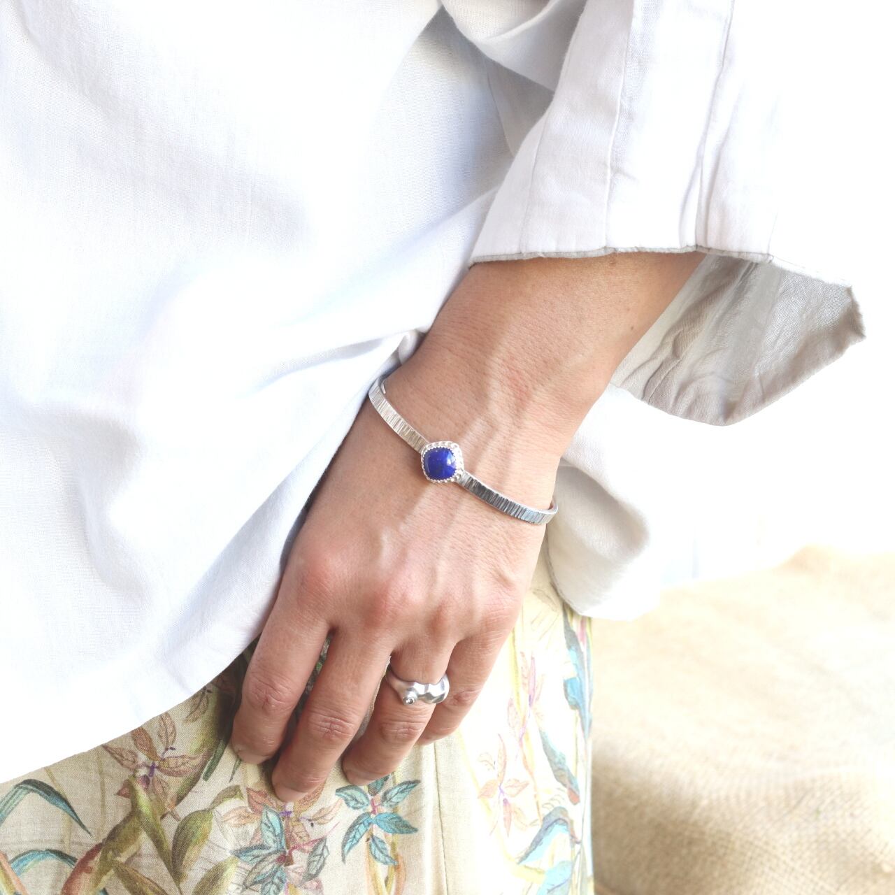 ラピスラズリ シルバー925 バングル □送料無料□ | オリジナル