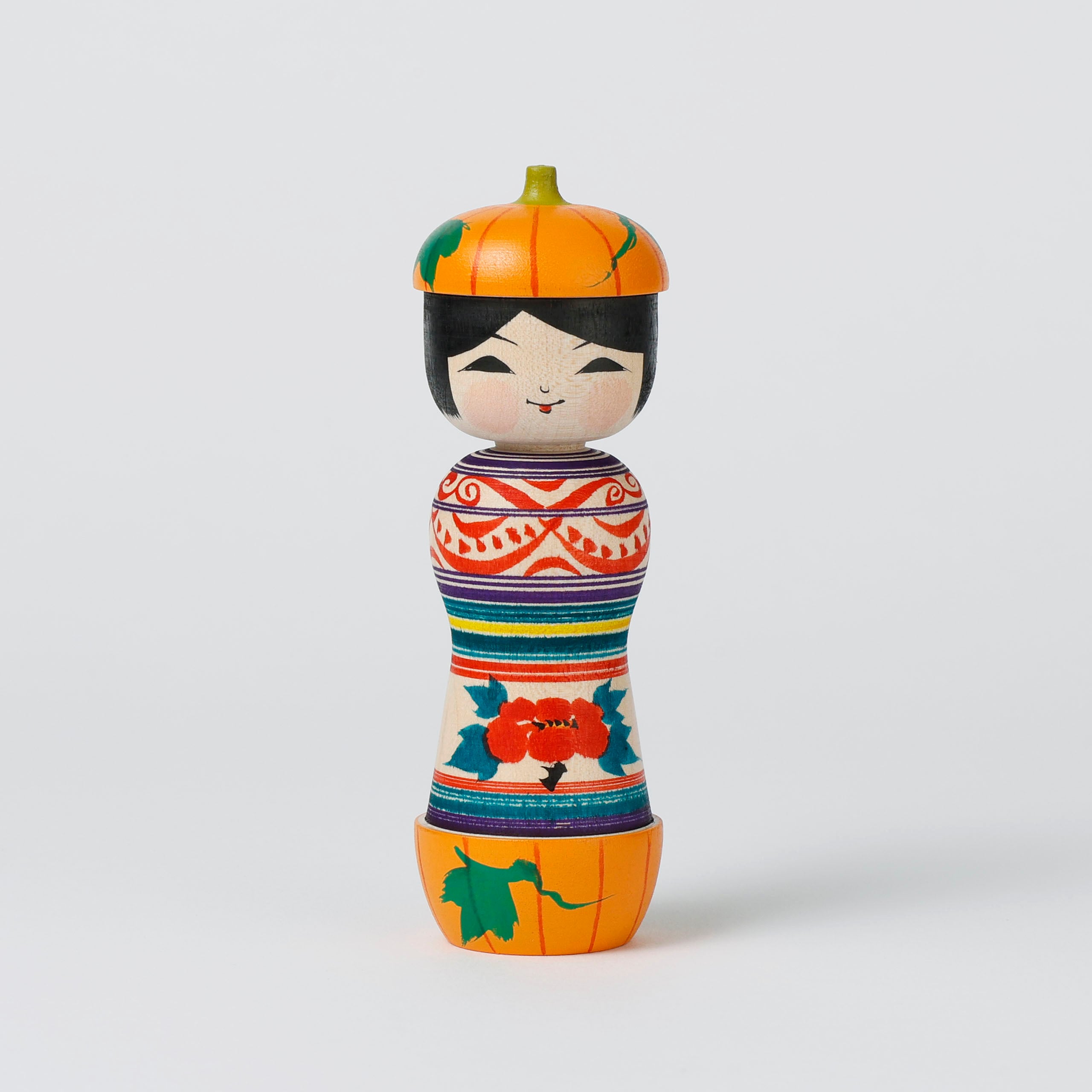 ハロウィンこけし-3】津軽系 阿保正文工人 12.5cm | Halloween kokeshi