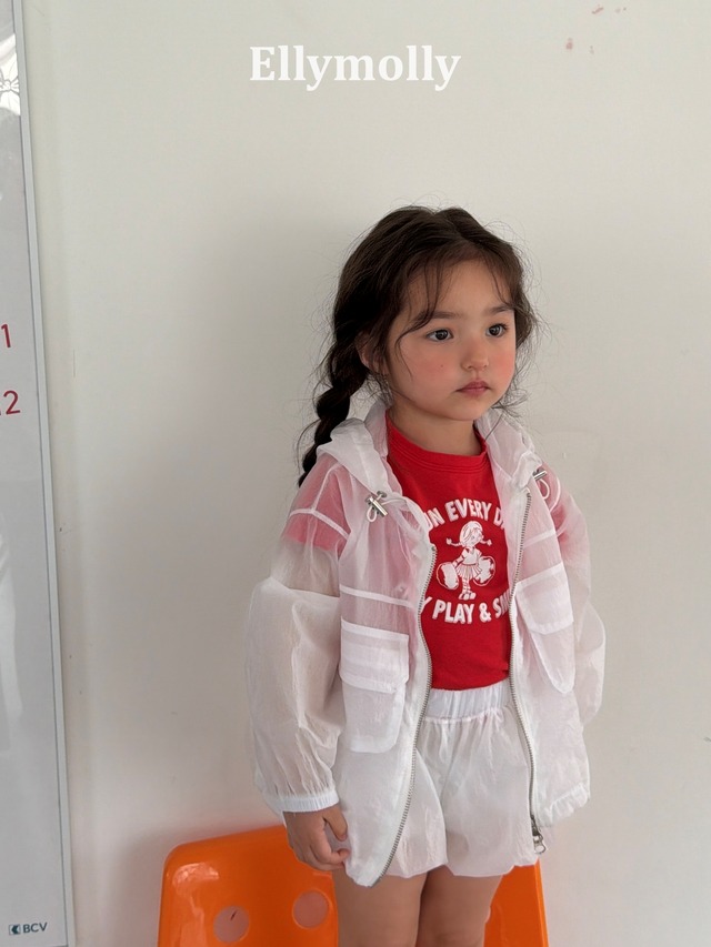 [予約][送料無料]≪ELLY MOLLY≫Sheer Windbreaker 1