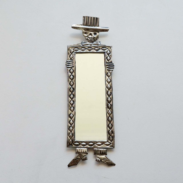 メキシコ ブリキ鏡（007）