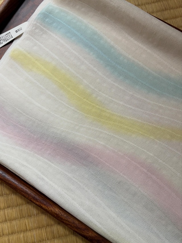 和小物さくら　帯揚げ　三色ぼかしパステルカラー