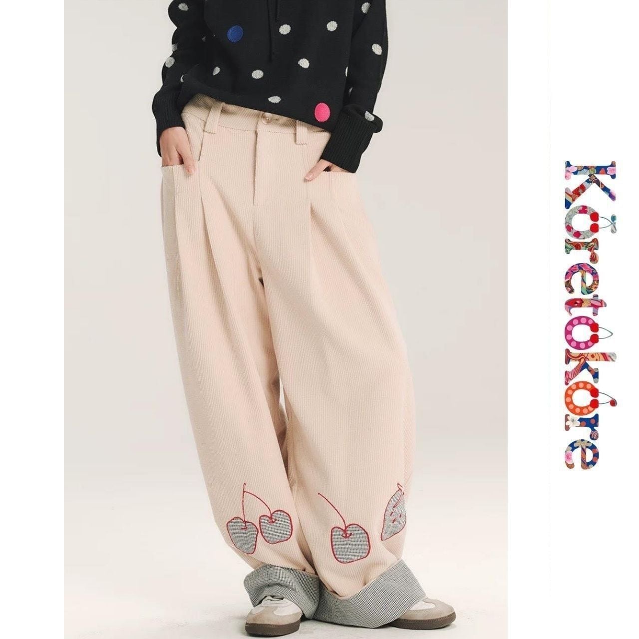 Fruit Patch Corduroy Pants A1083