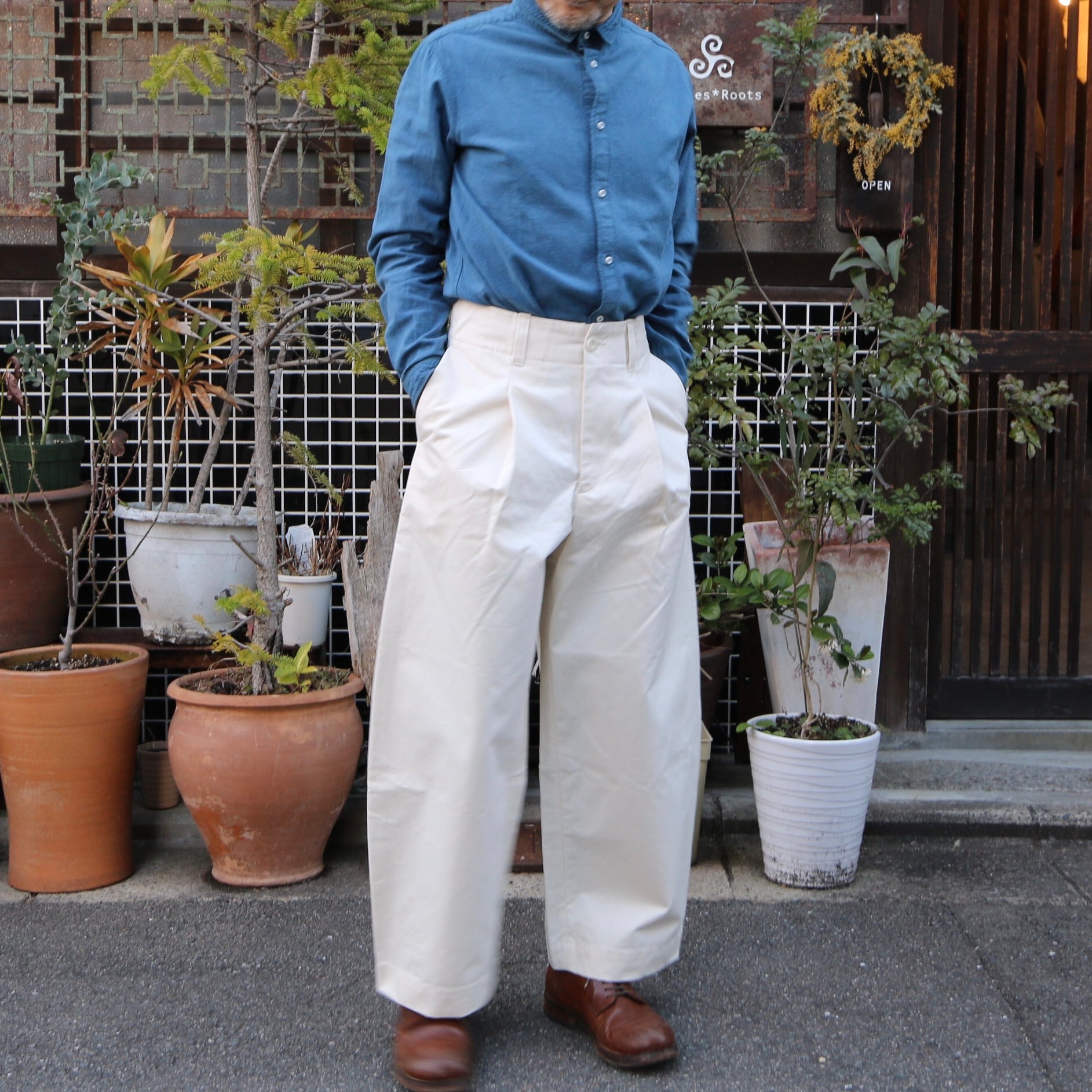 ASEEDONCLOUD/アシードンクラウド Handwerker HW wide trousers 