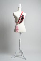 3way tartan strap Red