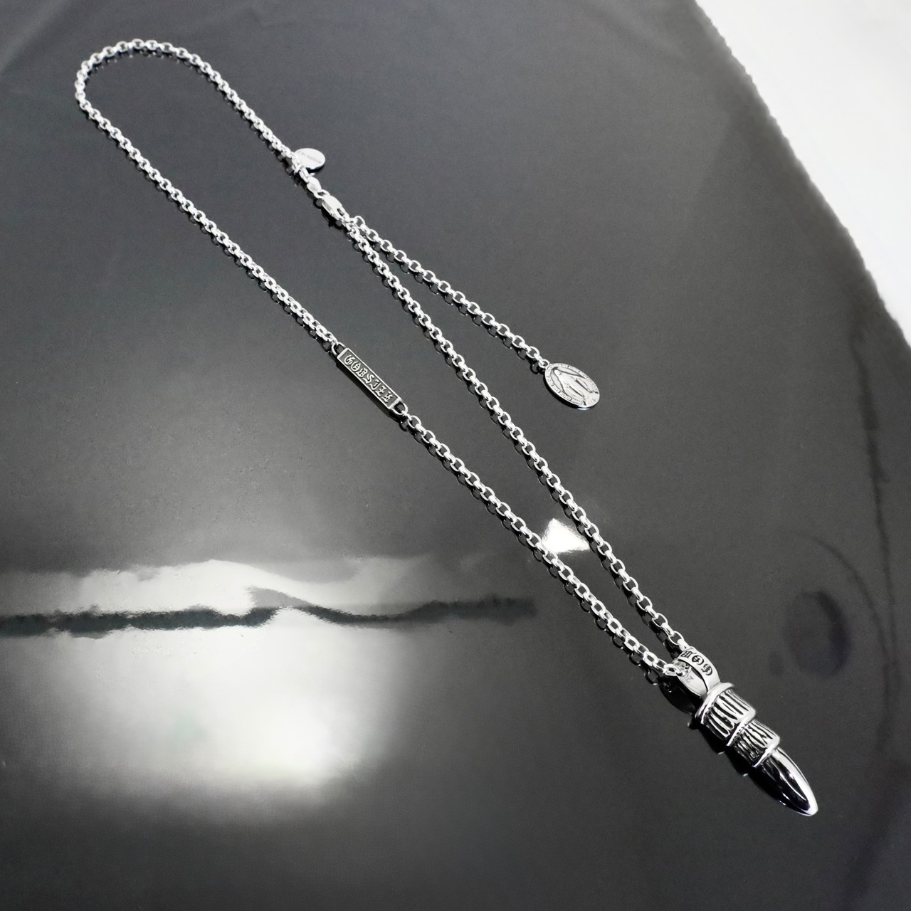 EAGLE CLAW with LOGO #1 NECKLACE with GODSIZE® I.D. TAG / イーグルクロウ #1ネックレス ゴッドサイズ® I.D.タグ