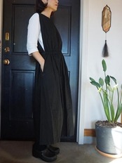 homspun(ホームスパン)C/Lマットノースリーブワンピース