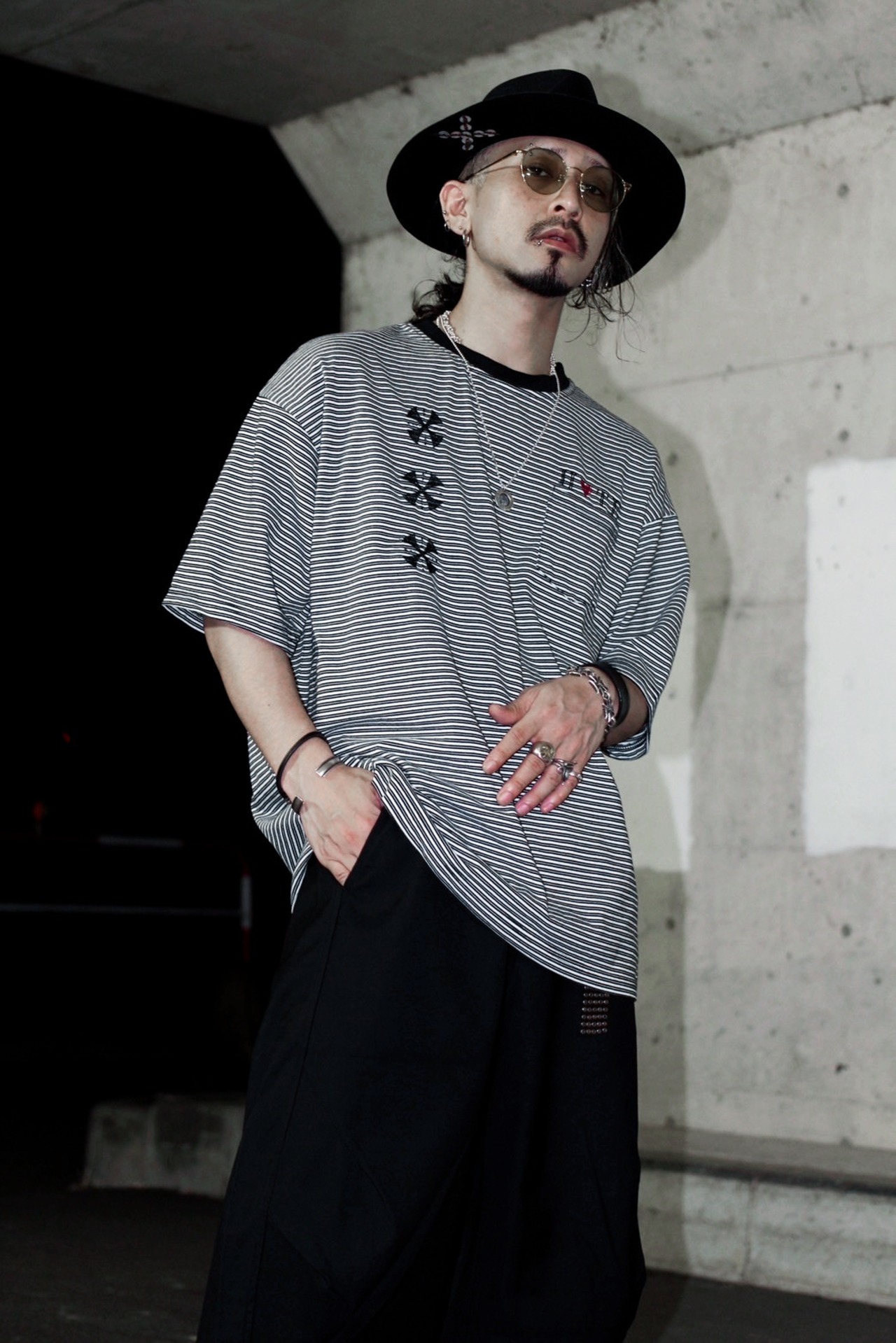 Cross & Suit Border  Tee