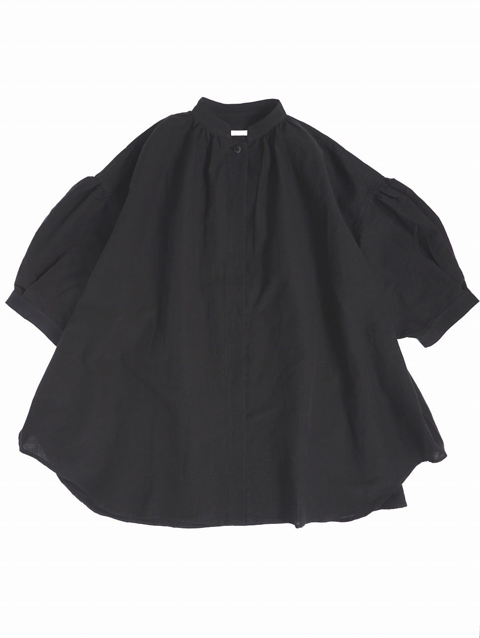 Cotton Linen Fly-Front Blouse