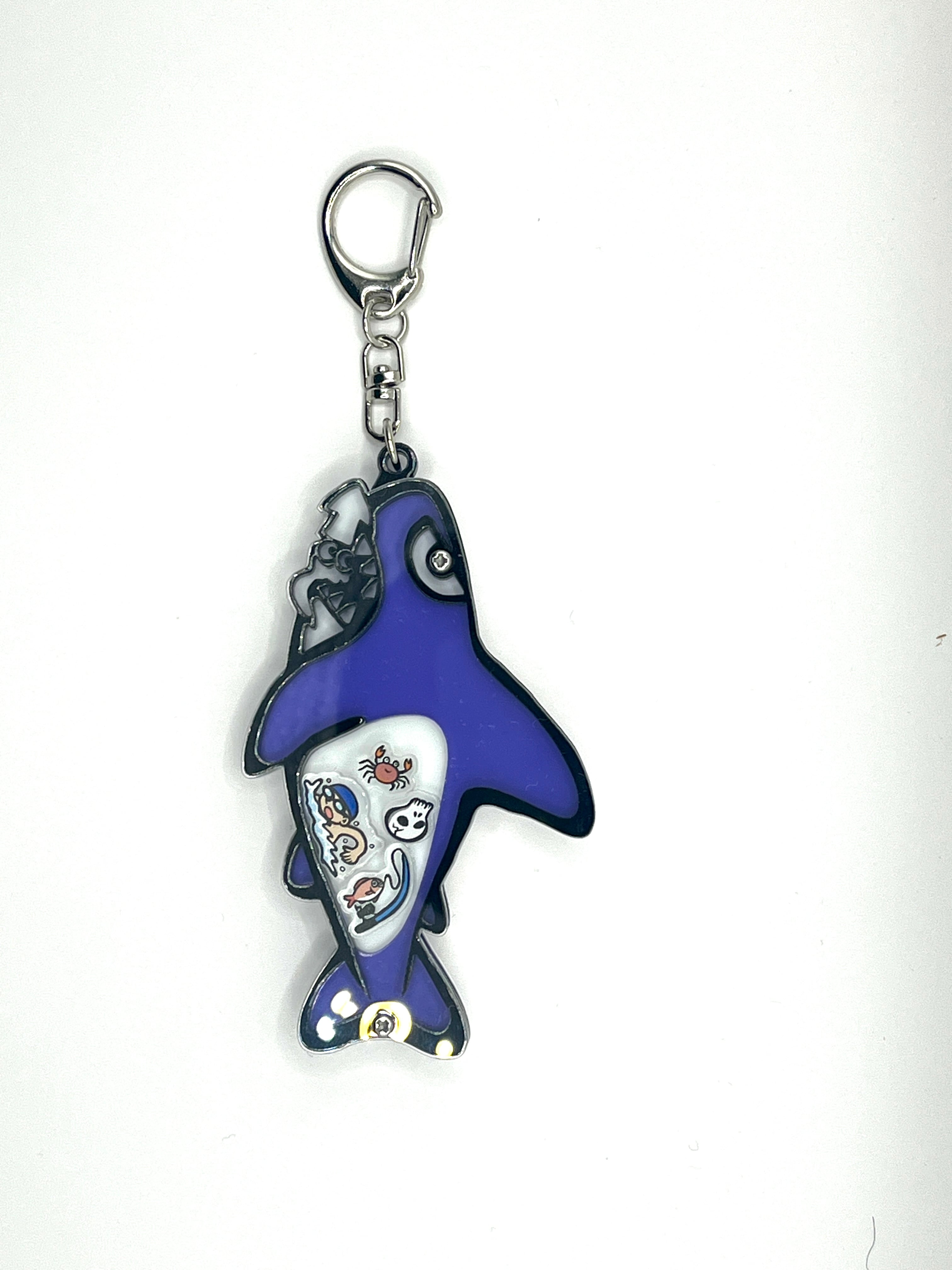人食いサメ】シャカシャカ アクリル切り絵キーホルダー | U-suke Shop