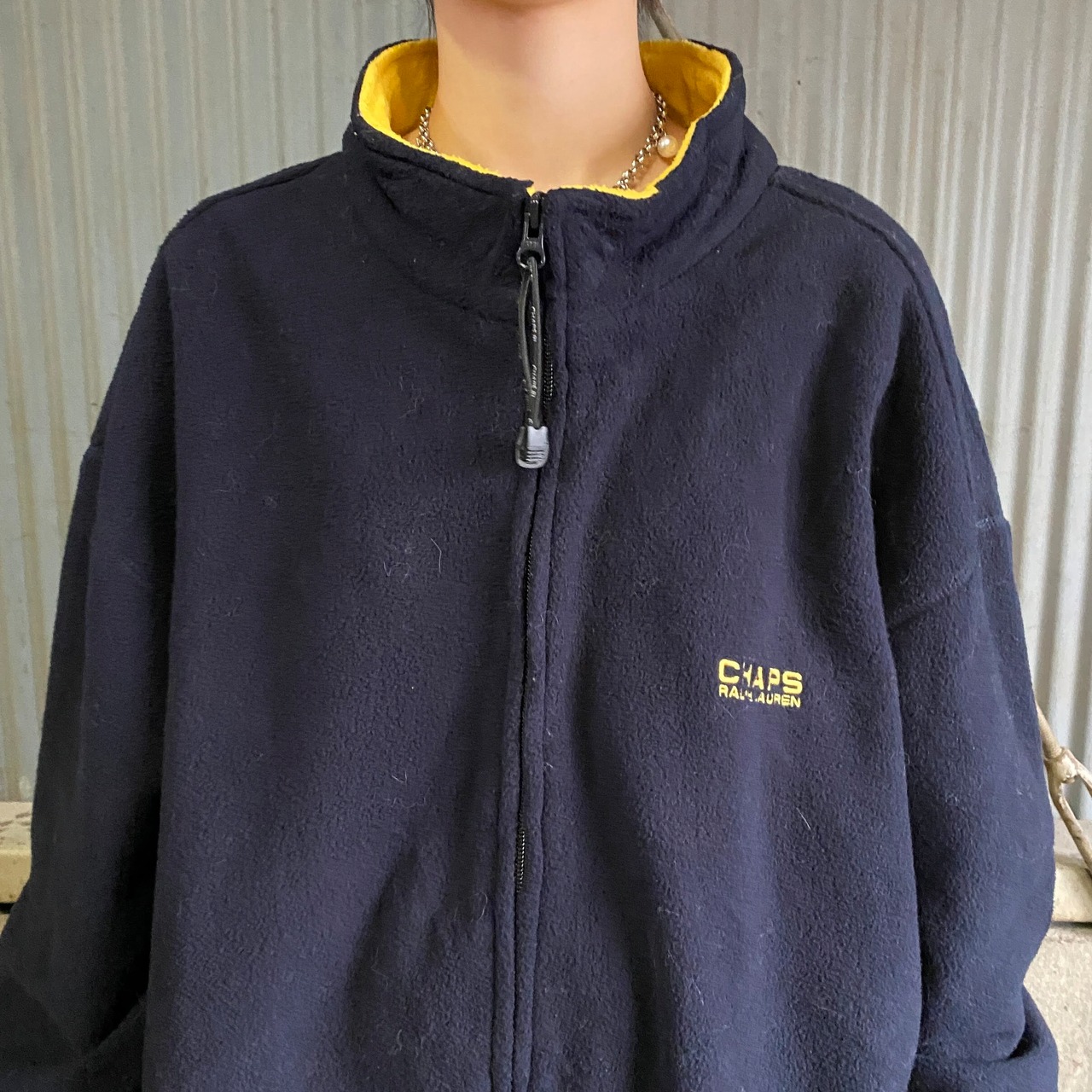 90年代 チャップス ラルフローレン ハーフジップ フリースジャケット 