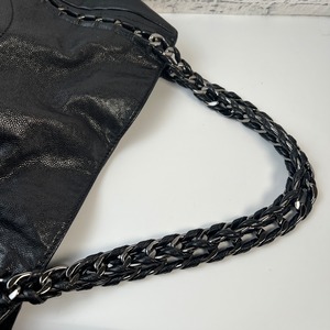 【最終処分SALE】CHANEL シャネル ココマーク ココステッチ キャビアスキン ハンドバッグ ブラック A-8111