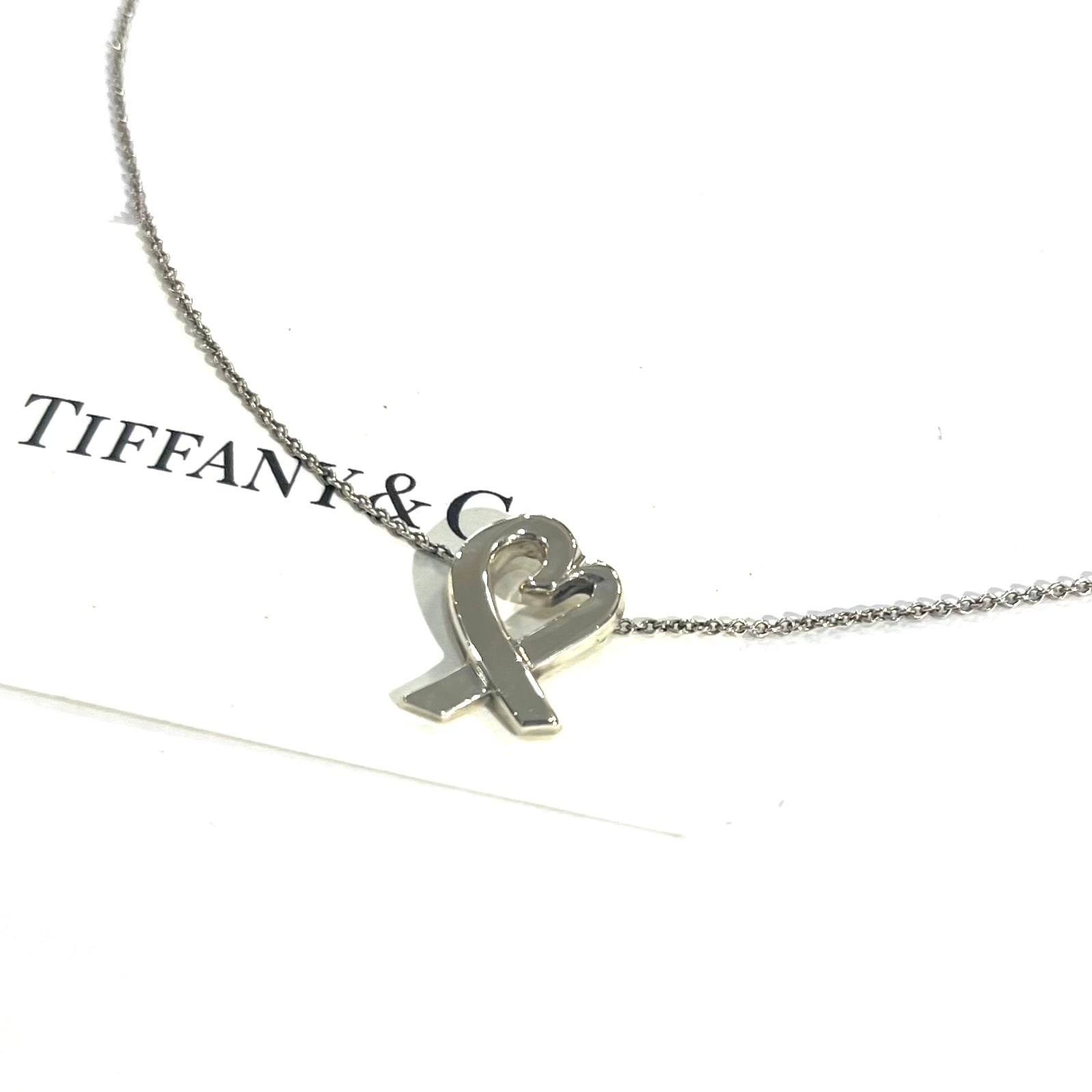 TIFFANY&CO.】2542 名品。 ラビングハート ネックレス シルバー925
