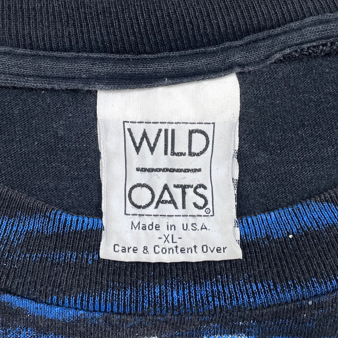 90年代 USA製 WILD OATS オールオーバープリントTシャツ 波 サーフ 