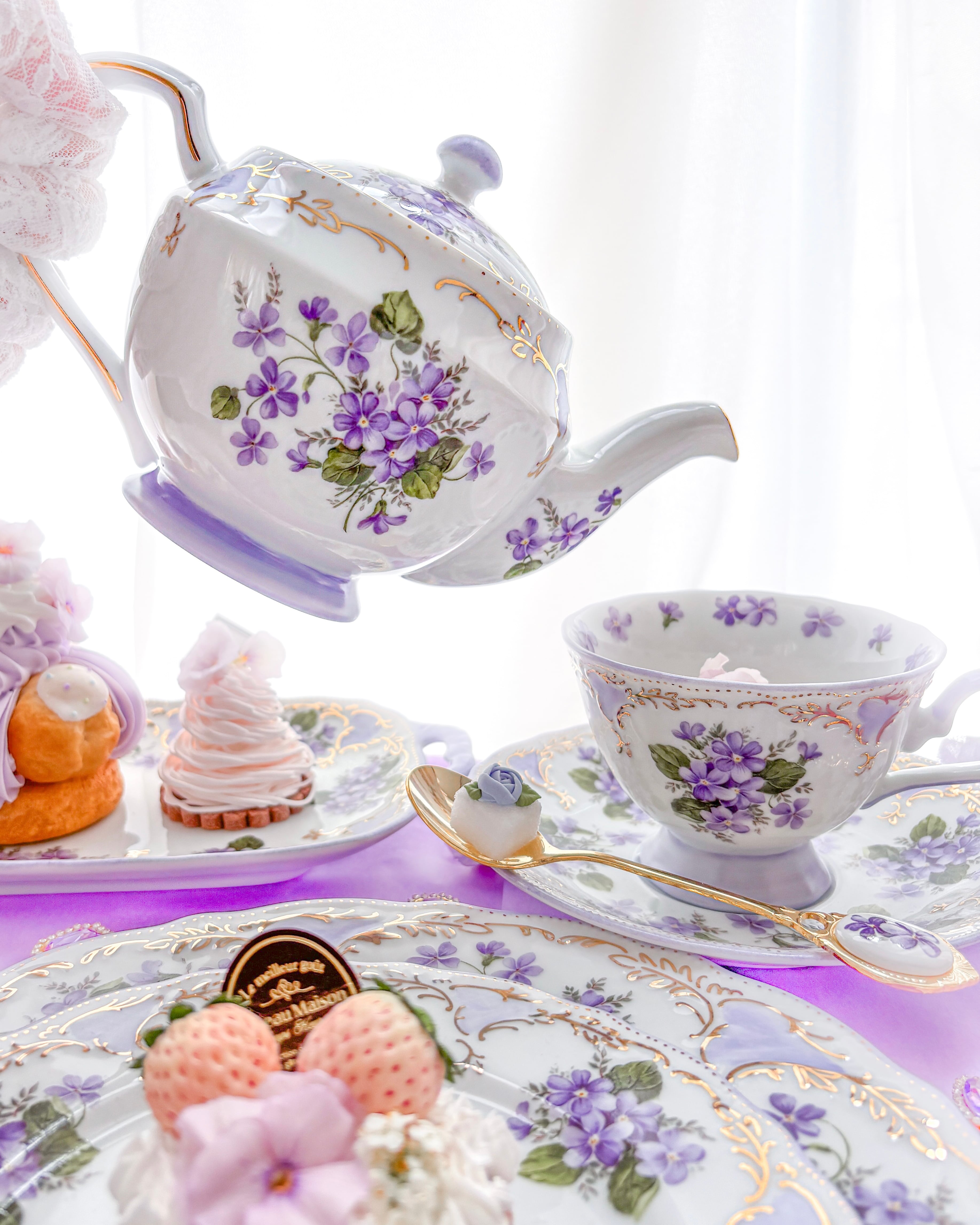 Fleur de Violette ～すみれの庭のティーセット〜 | Blanche Neige