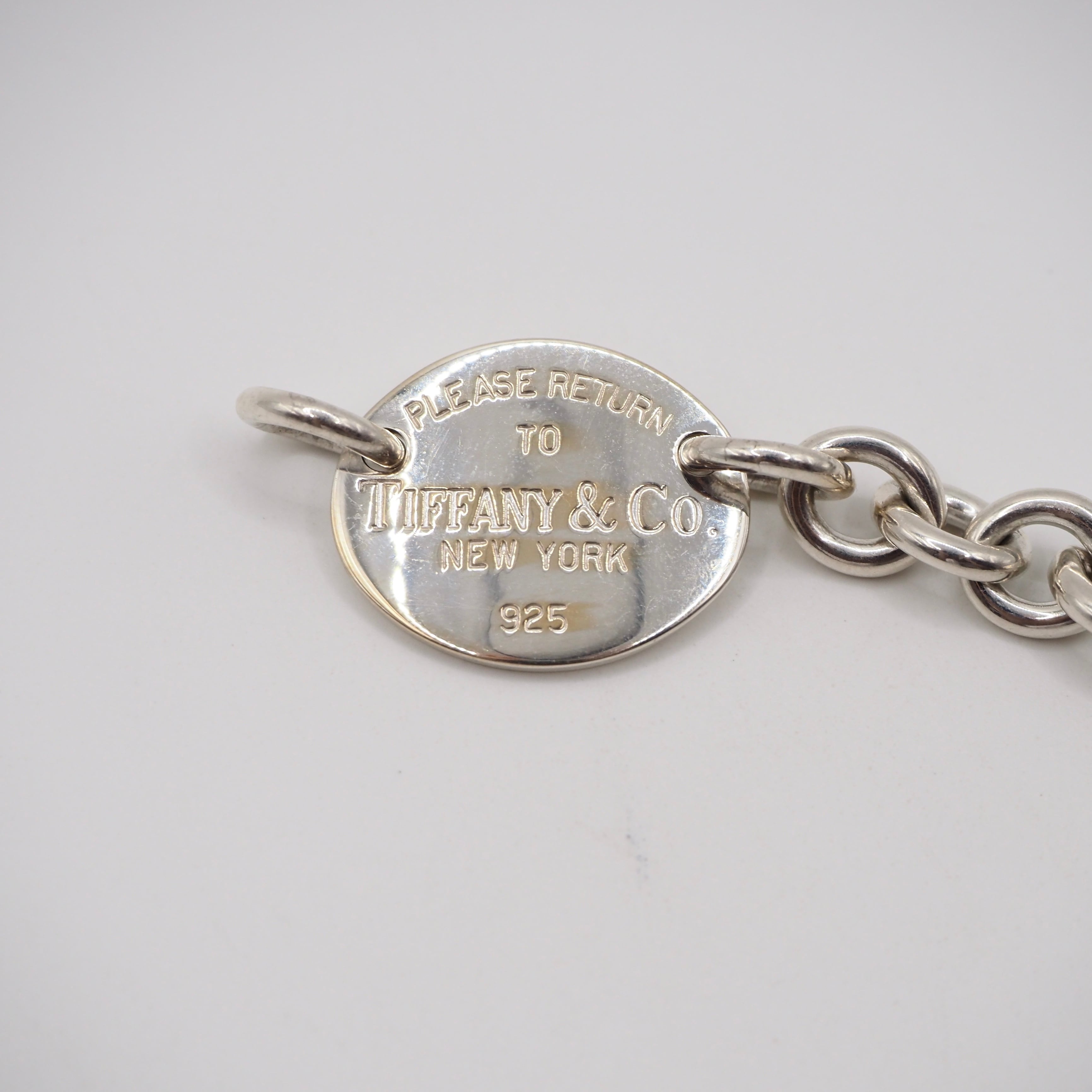 Tiffany&Co. オーバルタグ ネックレス シルバー925 ティファニー