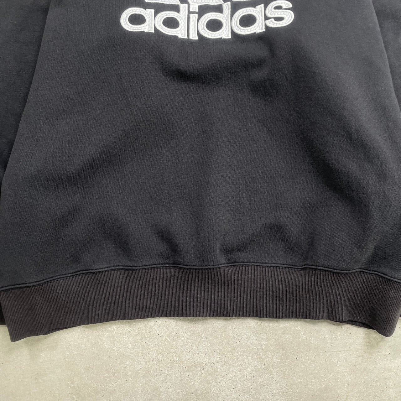 00年代 adidas アディダス スウェットシャツ パフォーマンスロゴ 刺繍
