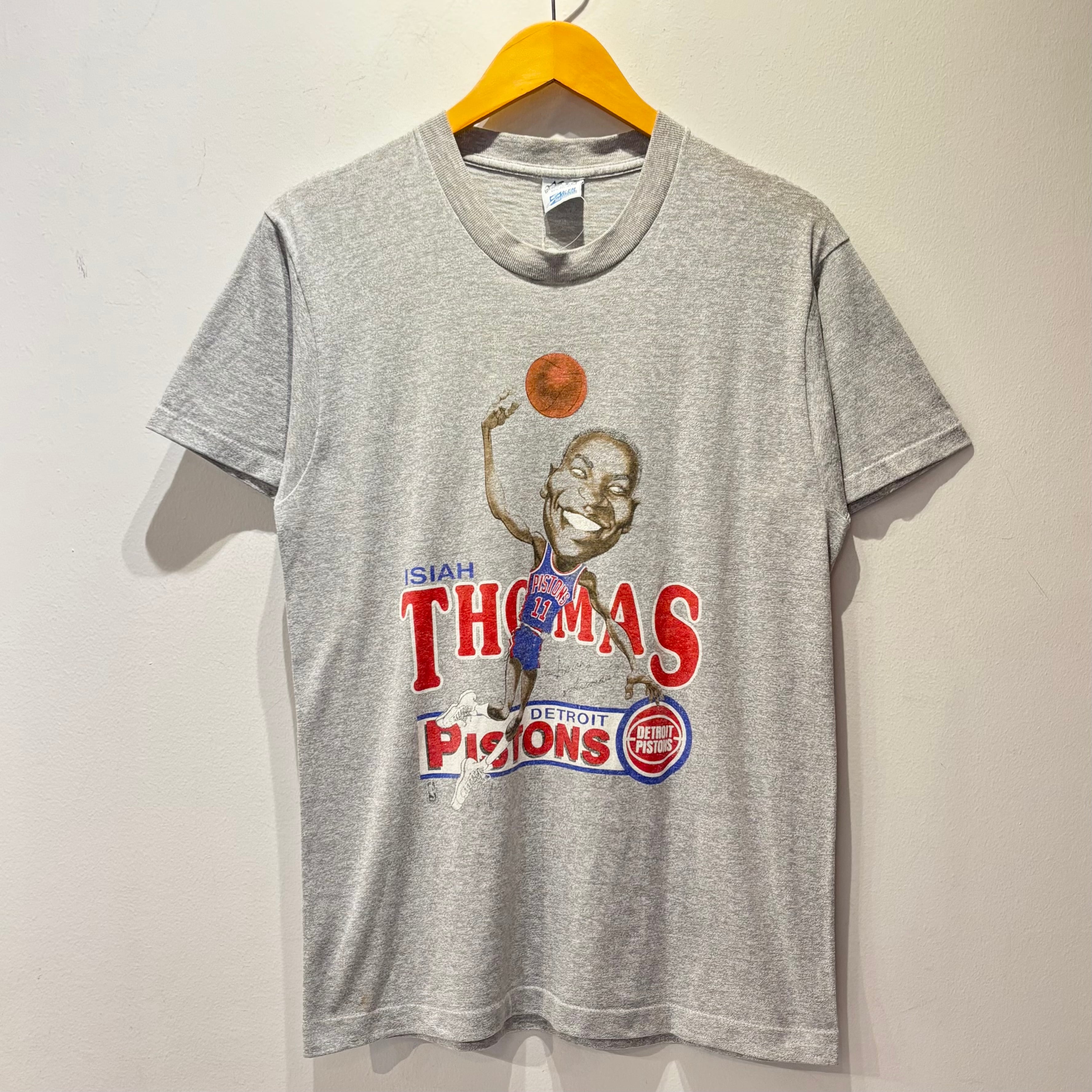SALEM 1990年NBAピストンズアイザイアトーマスTシャツ★N20161 Salem NBA PISTONS ISIAH THOMAS/セーラム デトロイトピストンズ
