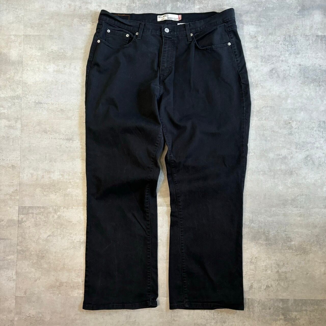 《実寸w38l29》levis550 ブーツカット ブラックデニム No.1584