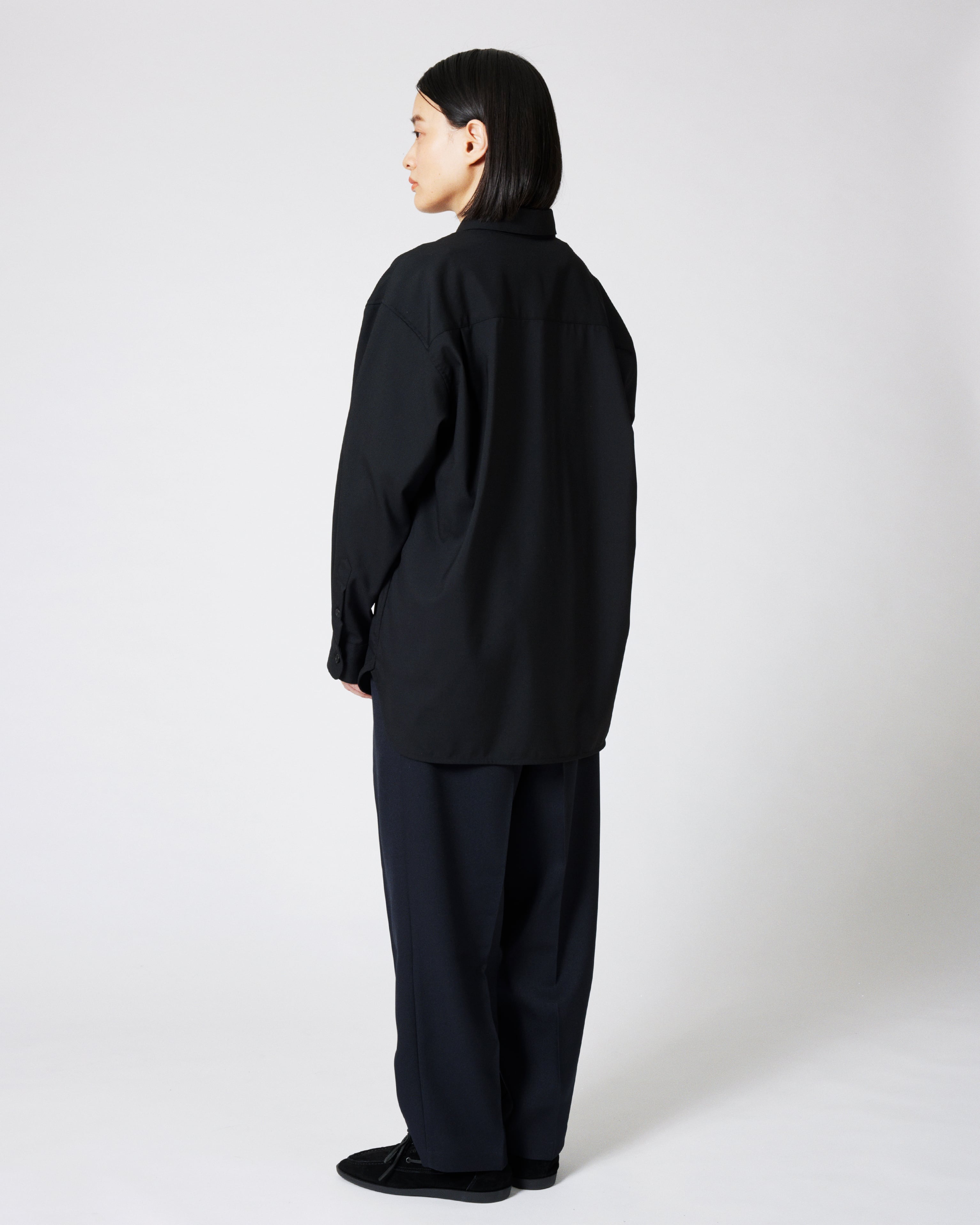 OOTHO Original Wool Shirt Black 長袖 everyone wool shirt (BLACK) | everyone