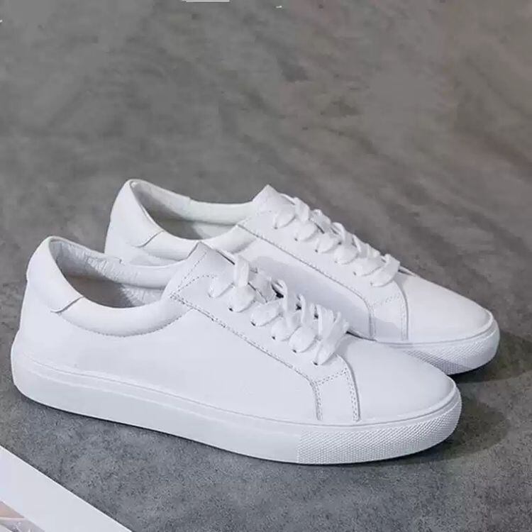 レースアップ ホワイト ローカットスニーカー 1col N00053