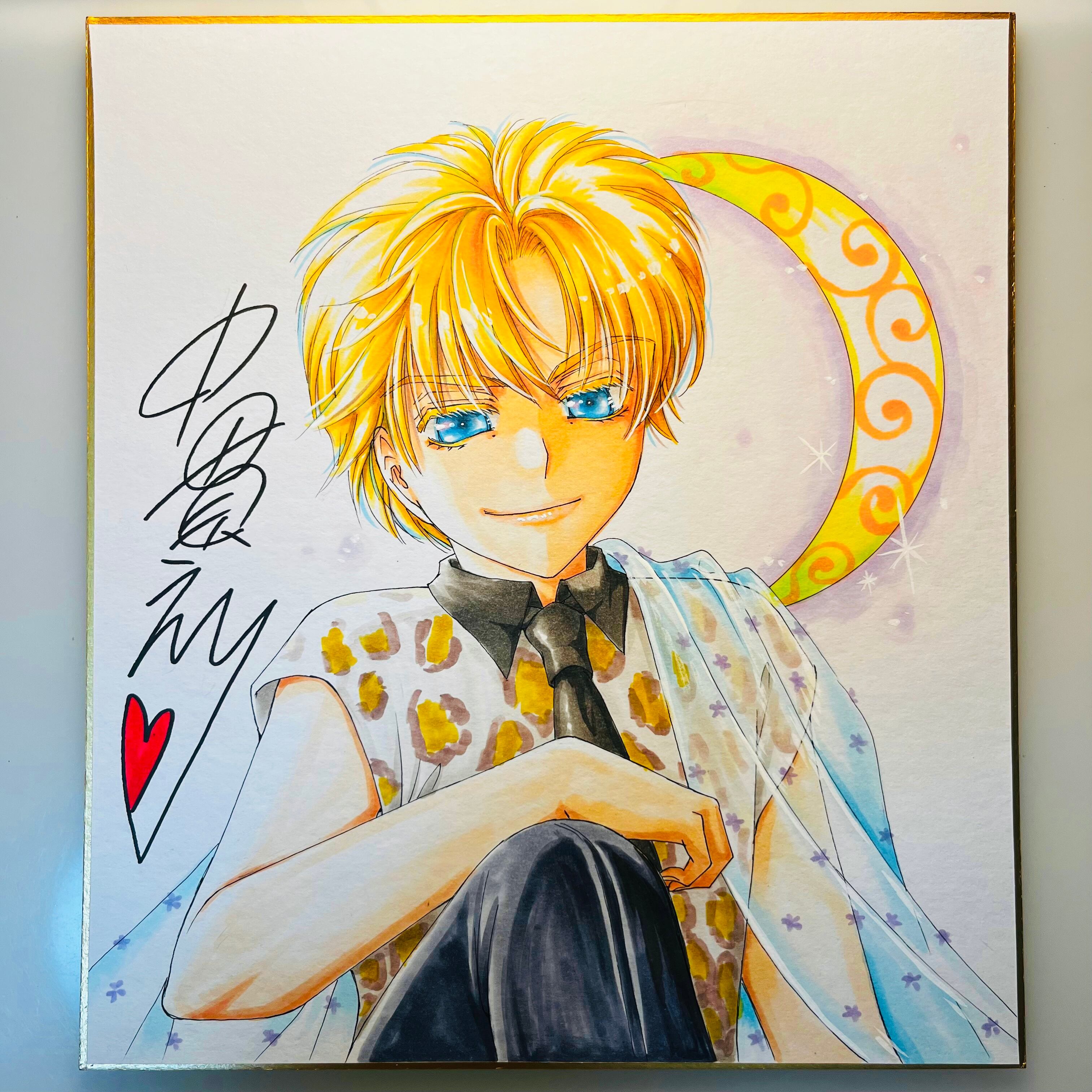 直筆イラスト色紙 輝（アラビアン） | 中貫えりSHOP