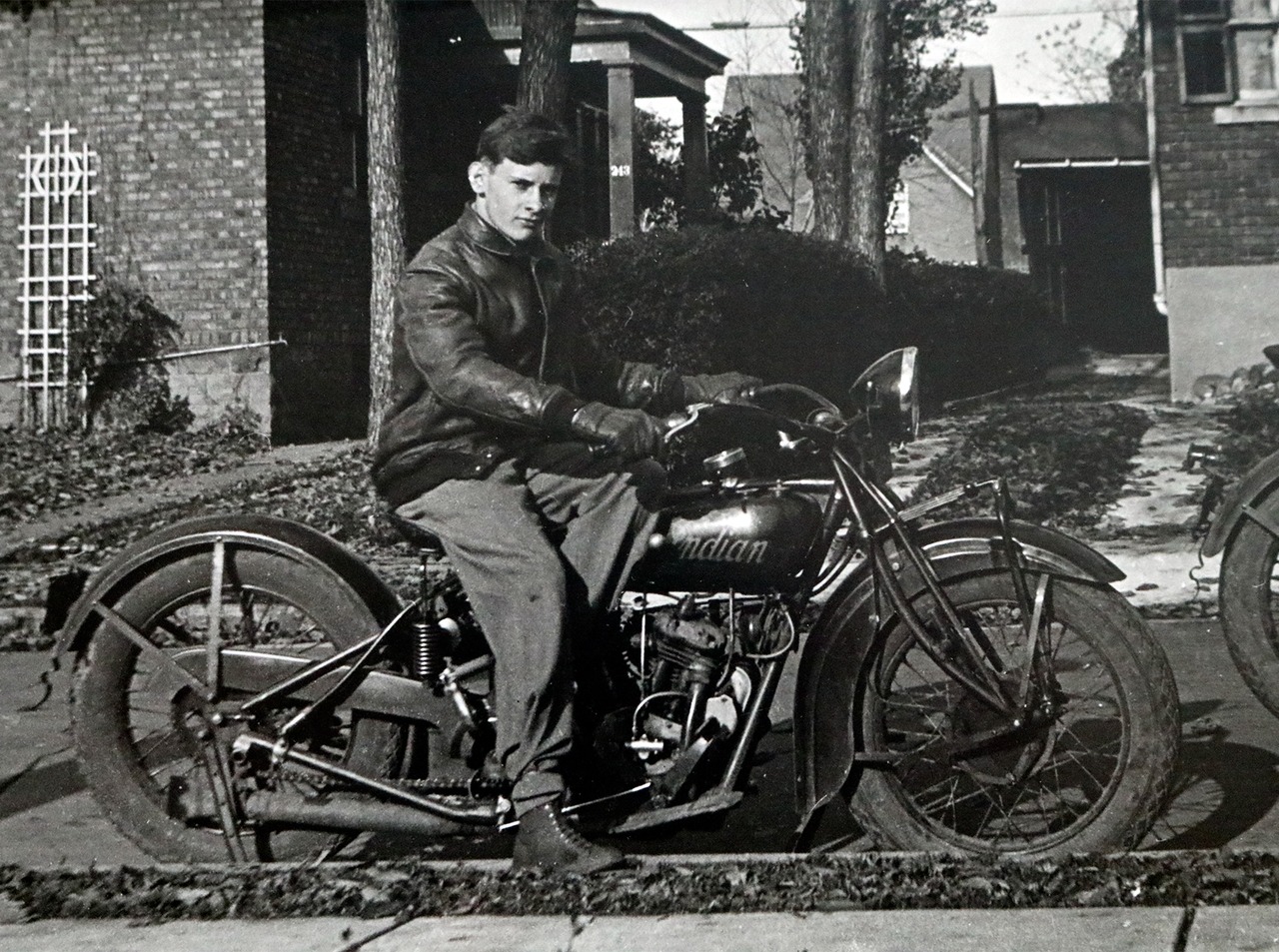 ORIGINAL FRAMED PHOTO INDIAN MOTORCYCLE